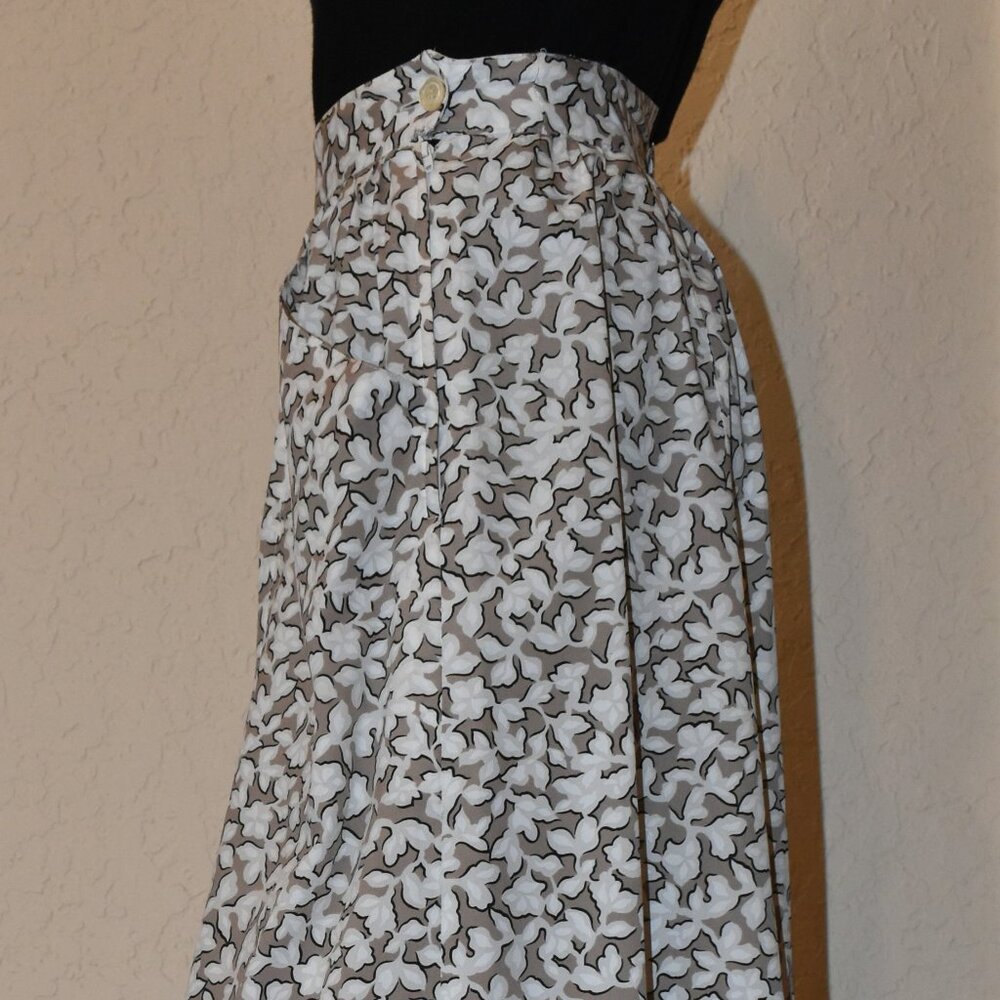 Cacharel Flowy A-line cut, Floral pattern, Midi Skirt US 8